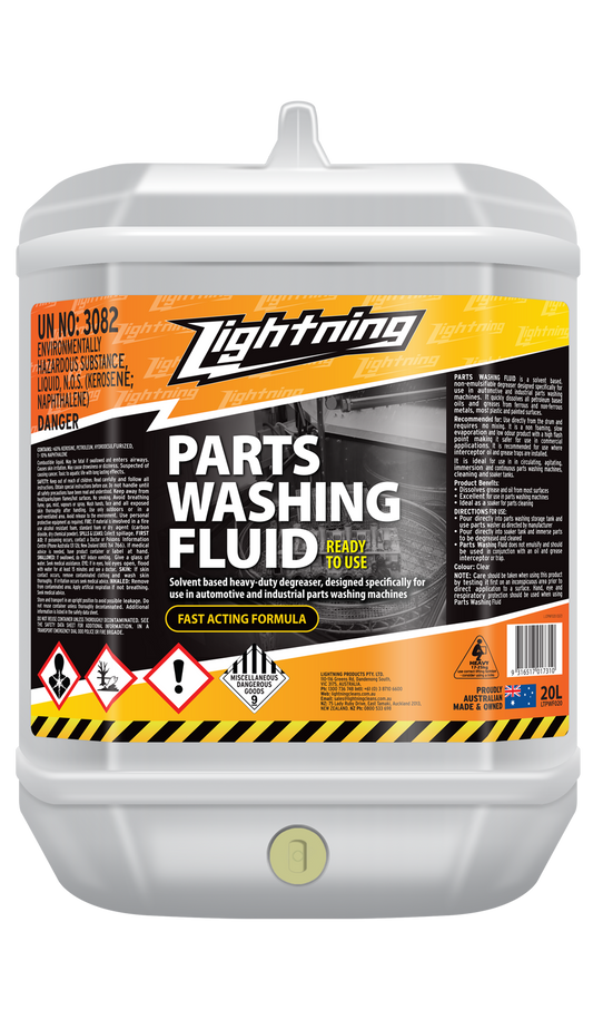 LIGHTNING PARTS WASHING FLUID
